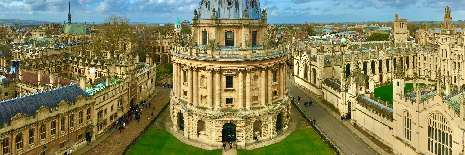 aerial view of the Radcliffe Camera in Oxford 